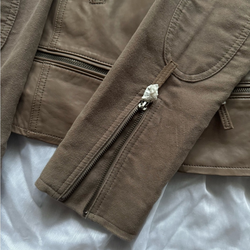 Joie Lambskin Leather Moto Jacket - Picture 7 of 15